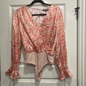 4SI3NNA Multicolor Floral Bodysuit